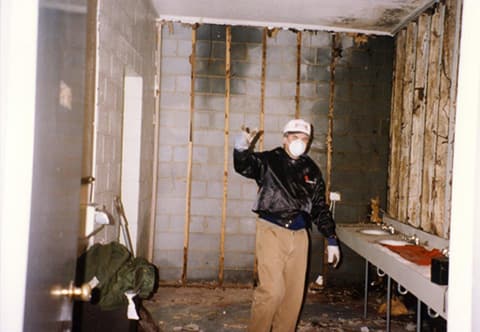 repairing bathrooms