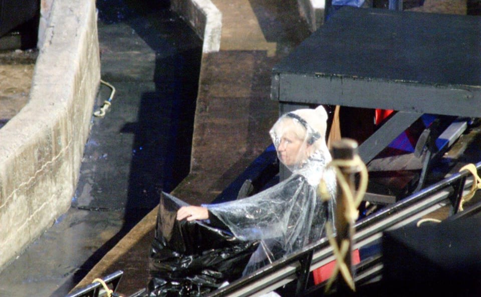 sitting in rain