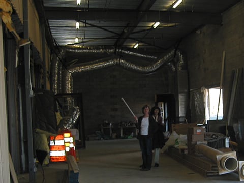 backstage enclosed