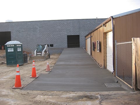 concrete walkway