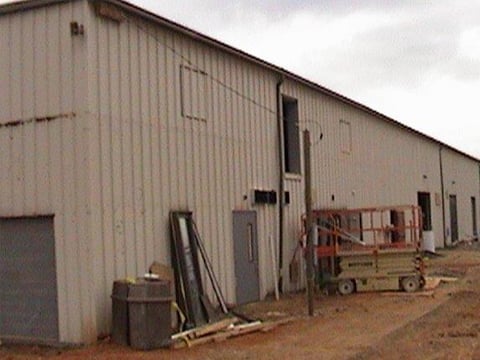 theatre side under construction