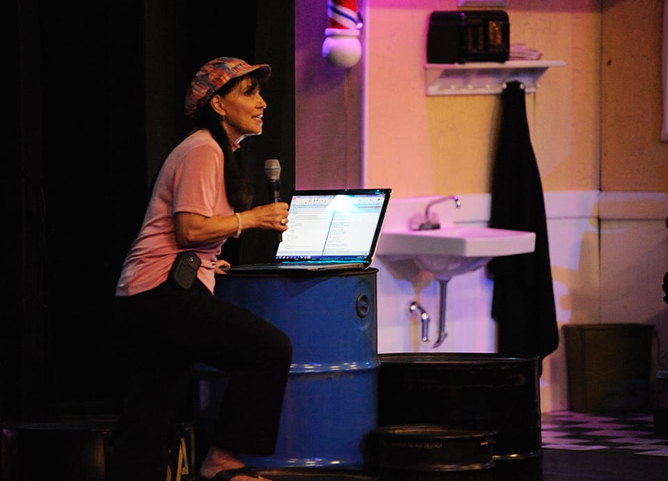 director on stage