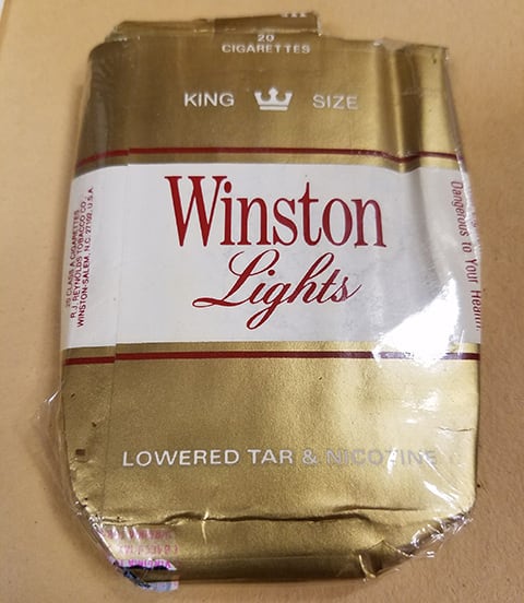 last pack of cigarettes